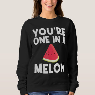 Sweatshirt Pastèque cool Pour Hommes Femmes Mélon Rouge Beve