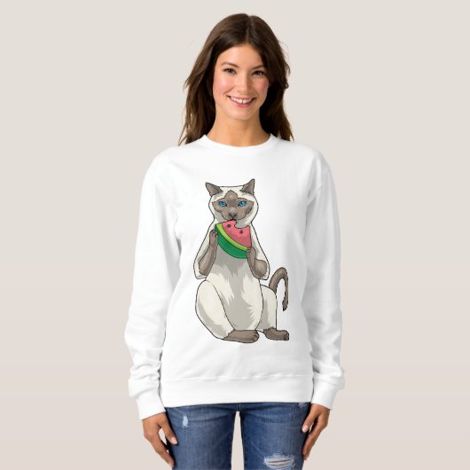 Sweatshirt Pastèque de Siamèse (Devant entier)