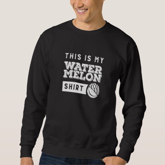 Sweatshirt Pastèque Fruits Tropicaux d'Été 1 (Devant)