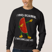Sweatshirt Pastèque Pour Hommes Femmes Melon Fruit Plante (Devant)