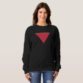 Sweatshirt Pastèque sur résistance inversée au triangle rouge (Devant entier)