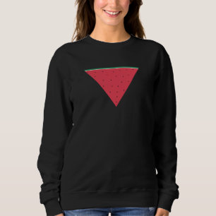 Sweatshirt Pastèque sur résistance inversée au triangle rouge