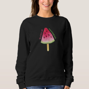 Sweatshirt Pastèque tranches de bonheur Vibes d'été Graphi