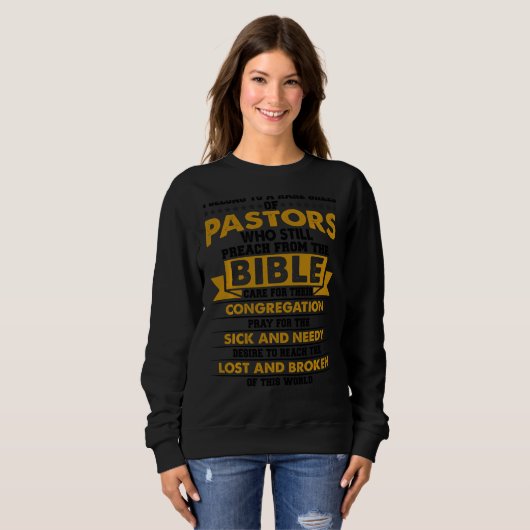 Sweatshirt Pasteurs Qui Prêchent Encore De Soins Bibliques Ch (Devant entier)