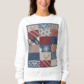 Sweatshirt Patchwork de jour d'hiver (Devant)