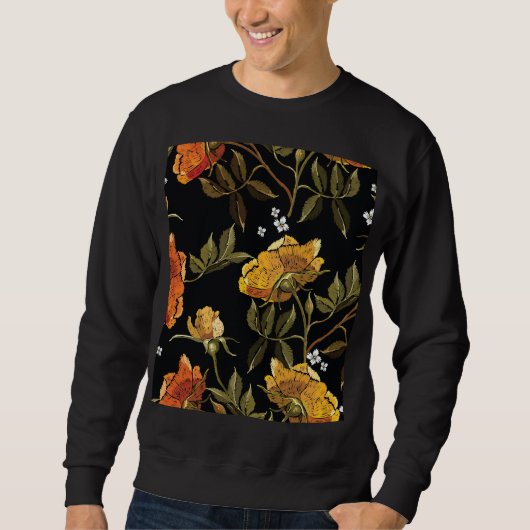 Sweatshirt Patchwork Gentl : dessin manuel (Devant)