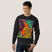 Sweatshirt Patchwork indien turc festier Mandala (Devant entier)