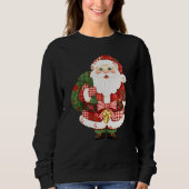 Sweatshirt Patchwork Noël du Père Noël (Devant)