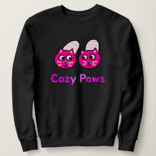 Sweatshirt Pâtes douillettes Chats mignons pourpres