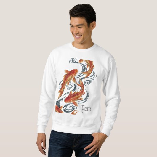 Sweatshirt Path – Timeless Koi Symbol of Growth, Direction (Devant entier)