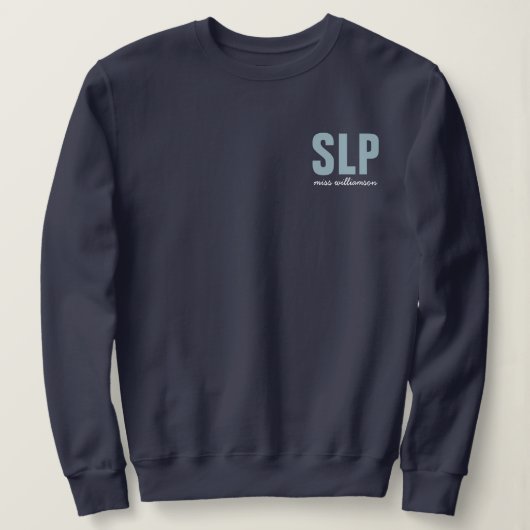 Sweatshirt Pathologiste du langage SLP personnalisé (Design devant)