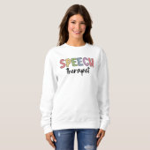 Sweatshirt Pathologiste orthophoniste SLP (Devant entier)
