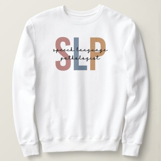 Sweatshirt Pathologiste orthophoniste SLP (Design devant)