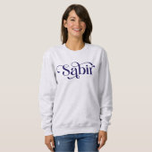 Sweatshirt Patience arabe Sabir (Devant entier)