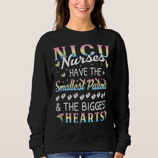 Sweatshirt Patients les plus petits Nicu Nurse (Devant)