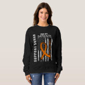 Sweatshirt Patients Nurse RN Multiple Sclerosis Flag Supporte (Devant entier)