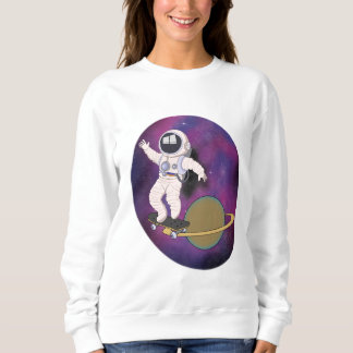Sweatshirt Patinage d'astronautes dans l'espace