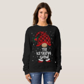 Sweatshirt Patinage sur glaceBuffalo Plaid Christmas Match (Devant entier)