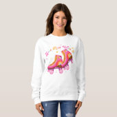 Sweatshirt Patinez tout simplement Patin à roulettes Adolesce (Devant entier)
