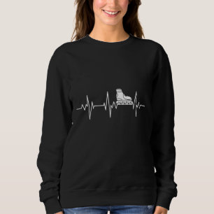 Sweatshirt Patins en ligne Coeur Taux Ecg Rollerblading Patin