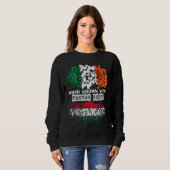 Sweatshirt Patrick Day irish Ireland root Magyar Hungary Flag (Devant entier)