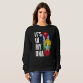 Sweatshirt Patrimoine Du Drapeau Adn Birman Et Cubain (Devant entier)