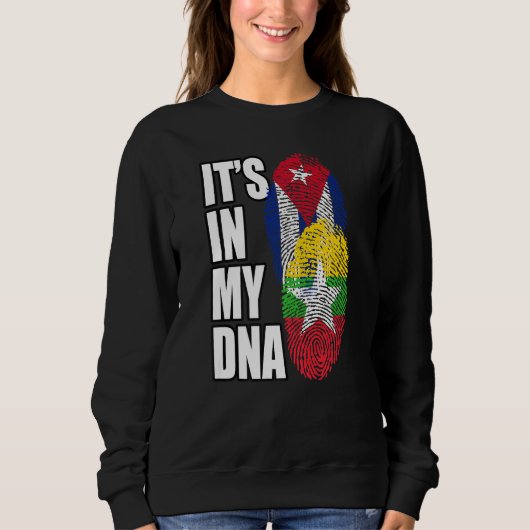 Sweatshirt Patrimoine Du Drapeau Adn Birman Et Cubain (Devant)