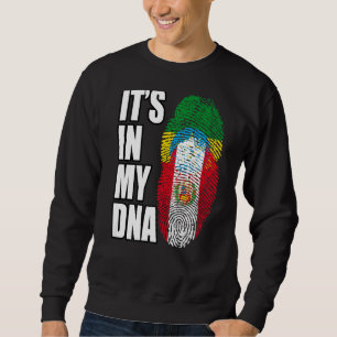 Sweatshirt Patrimoine Du Drapeau D'ADN Du Pérou Et De L'Éthio