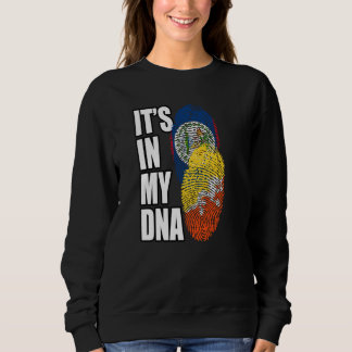 Sweatshirt Patrimoine du drapeau de l'ADN mixte bélizien et b