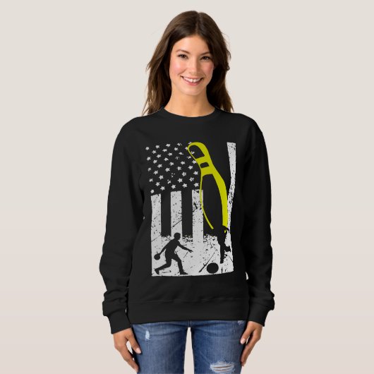 Sweatshirt Patriotic Bowling Team Trophy (Devant entier)