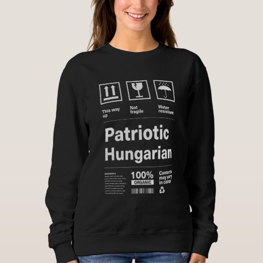 Sweatshirt Patriotic Hungarian Patriotism Hungary Country Pri (Devant)