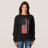Sweatshirt Patriotic Weightlifting Workout Bodybuilder Wight  (Devant entier)