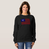 Sweatshirt Patriotic XC Cross Country Running American Flag U (Devant entier)
