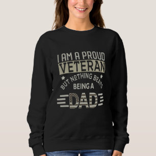 Sweatshirt Patriotique Américain Fier Vétérinaire Rien Ne bat