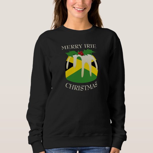 Sweatshirt Patriotique amusant | JAMAICA FLAG | Pudding de No (Devant)