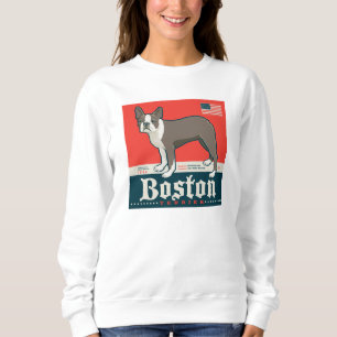 Sweatshirt Patriotique Boston Terrier