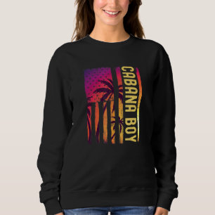 Sweatshirt Patriotique Cabana Boy US Vintage Drapeau américai