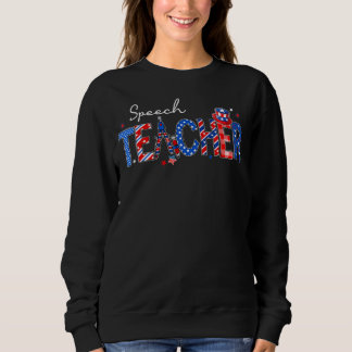 Sweatshirt Patriotique, Professeur De Discours Américain, Joy