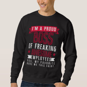Sweatshirt Patron fier de l'appréciation des employés formida