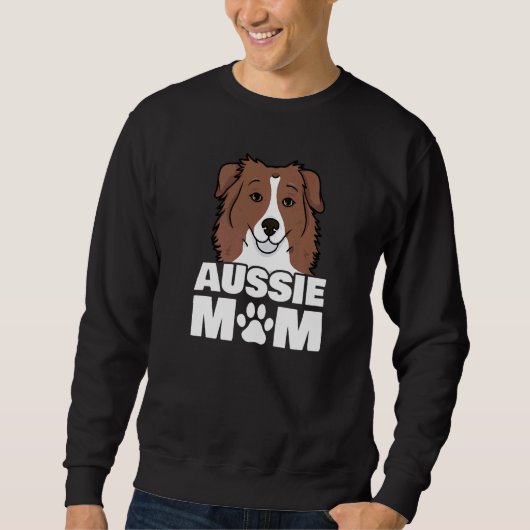 Sweatshirt Patte de chienne mère Berger Australien (Devant)