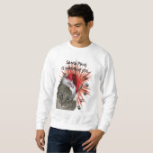 Sweatshirt Pattes de Père Noël (Devant entier)