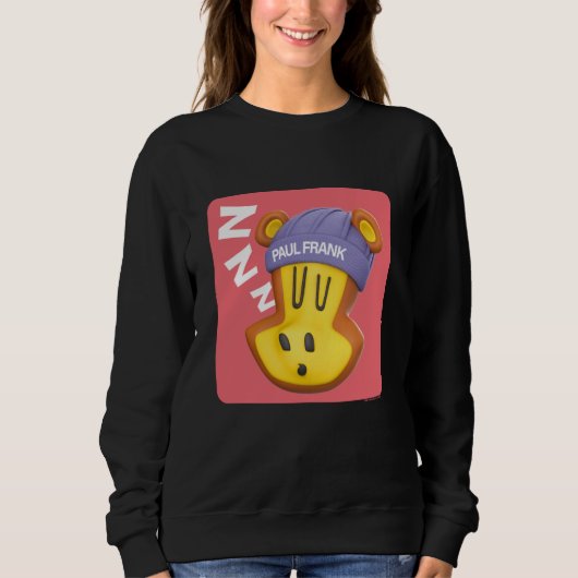Sweatshirt Paul Frank Worry Bear Sleeping Square (Devant)