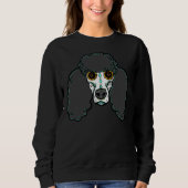 Sweatshirt Pauline le caniche (Devant)