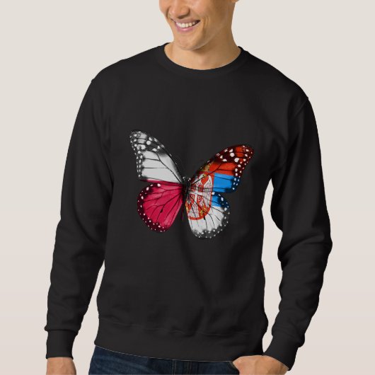 Sweatshirt Pavillon serbe polonais (Devant)