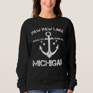 Sweatshirt Paw Paw Lake Michigan Funny Fishing Camping été