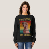 SWEATSHIRT PAWSOMENT ET ADORABLE (Devant entier)