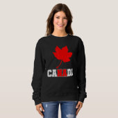Sweatshirt Pays Canadian Maple Leaf Canada (Devant entier)