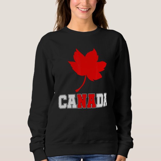 Sweatshirt Pays Canadian Maple Leaf Canada (Devant)