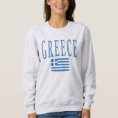 Sweatshirt Pays de Grèce Style Grunge (Devant)