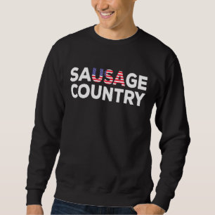 Sweatshirt Pays de saucisson - Drapeau américain Saucisse